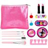 12 Pc Kids Makeup Set Washable Makeup For Girls Makeup Toys Girls Princess Dress Up Cosmetics With Stylish Bag