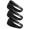 YuLago Headbands for and Kids Men, Women, (Black, 3-Pack)