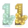 1Pc 73cm Lighting Butterfly Number ONE KT Board Party Decor for Anniversary Birthday Home Party Decorating Tool Kids Gift