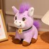 Soft Horse Mascot Stuffed Animal With Flower Horse Plush Doll Pentant  Chinese New Year Gift