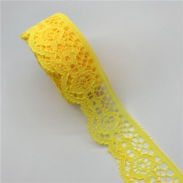 5 ярдов 38 мм кружевная лента, ремесленные изделия, вышитая кружевная бейка, лента ручной работы, кружевные украшения, сделай сам, швейная ткань, французская кружевная ткань
