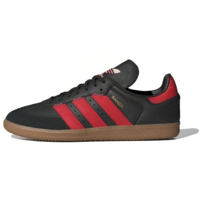 adidas Оригинальные Samba Og Удобные Универсальные Низкие Кроссовки Унисекс Черный Красный IF1812