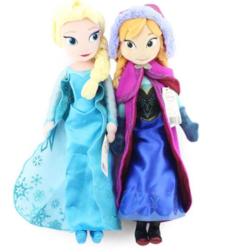Disney Замороженная Эльза Анна Принцесса Мягкая Плюшевая Кукла Олаф Снеговик Лед Свен Флареон Бруни Игрушка Девочки Дети Рождественские Подарки