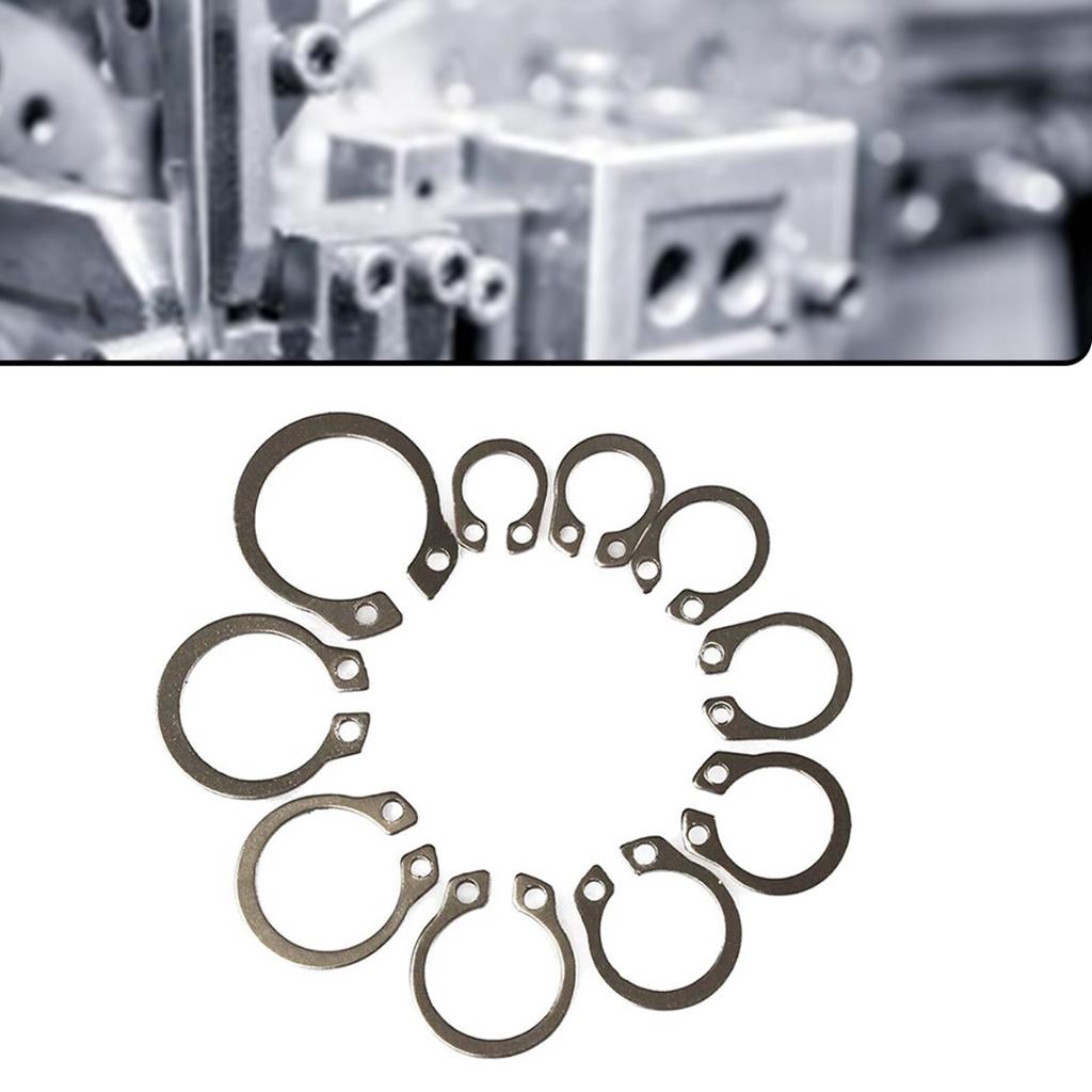 Новинка, 100 шт., комплект внешних стопорных колец из нержавеющей стали 304, 8-18 мм