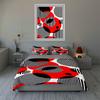 Geometric contrasting circles. Bedding Duvet cover sets Duvet covers Pillowcases gifts (1 * Duvet Cover 2 * Pillowcases, without duvet insert)