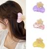 Элегантный зажим для волос в виде цветка из уксусной кислоты, маленький зажим-краб для волос в виде цветка, французский зажим-акула, на каждый день