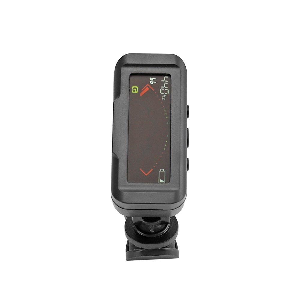 Перезаряжаемый цветной тюнер высокой четкости для 12-тоновой гитары, баса, скрипки и укулеле.