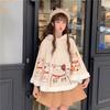 Autumn and Winter Cute Cat Ears Harajuku Trend Velvet Thickened Student Female Japanese Soft Girl Warm Cloak Shawl