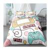 Gamepad Pattern Three-Piece Set Suitable For Boys And Girls Bedroom Decoration Duvet Set