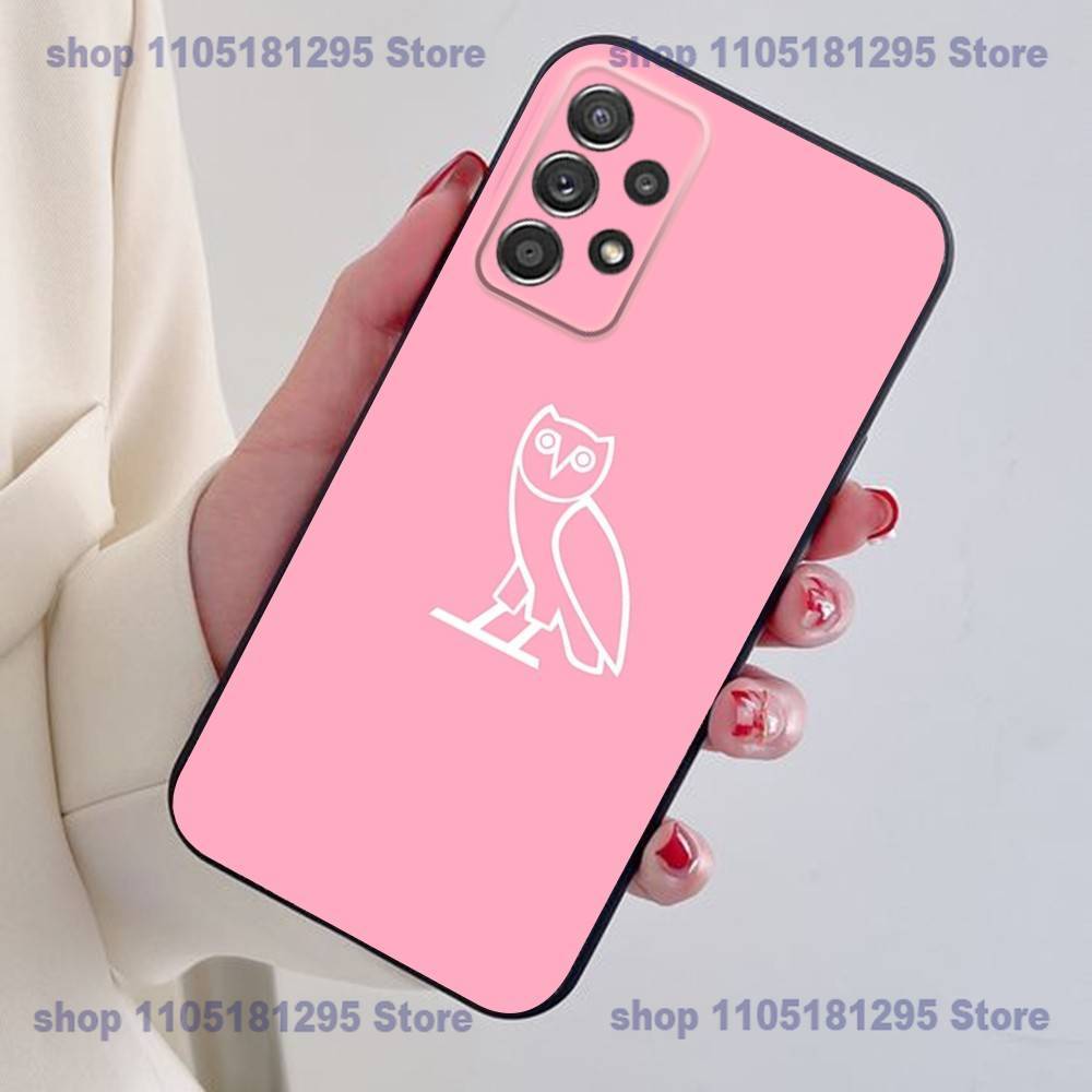 Чехол для телефона D-Drake O-OvO OWL для Samsung S24,21,22,23,30,Ultra,20,Plus,Note,10,9, Черный мягкий силиконовый чехол