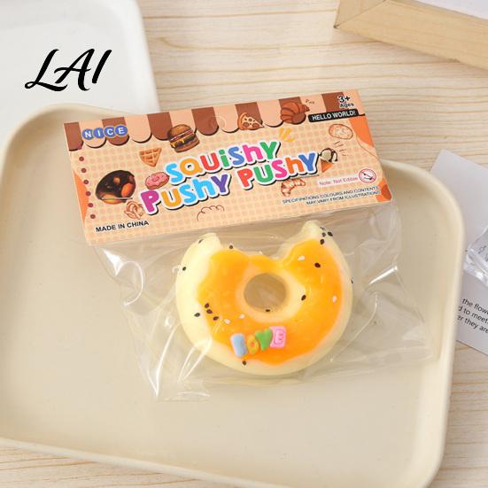 Soft Bread Toy Stress Relief Croissant Squeeze Waffle Donut Cheese Sensory Portable Fidget Simulated Food Pinch Decompression Tools Ball