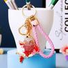 Fashion Rhinestone Colorful Fish Marine Animal Car Women's Cute Bags Charm Accessory Bag Charm
