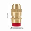 5PCS G1/2 Male Thread Misting Nozzle Gold Irrigation Nozzle Water Spray Head  Garden Irrigation