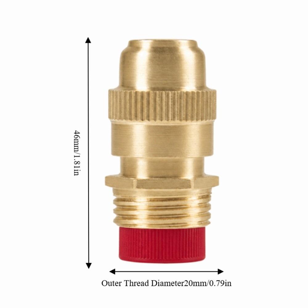 5PCS G1/2 Male Thread Misting Nozzle Gold Irrigation Nozzle Water Spray Head  Garden Irrigation