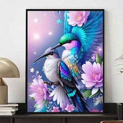 Новое поступление 5D DIY Полная круглая алмазная живопись "Цветы и птицы" Вышивка крестом Домашний декор Подарок