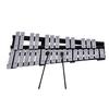 Foldable 30 Note Glockenspiel Xylophone Wooden Frame Aluminum Bars Educational Percussion Musical