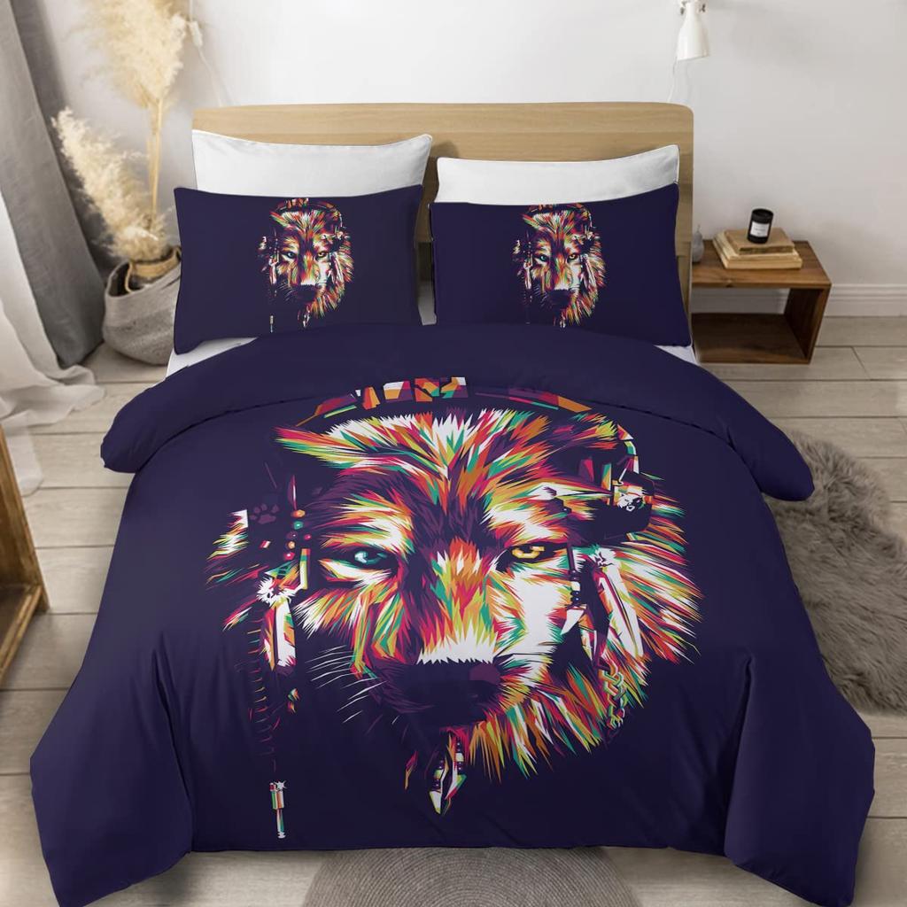 Farmer Cow Print Duvet Cover Set Oil Painting Cow Bedding Set Vintage Animals Dog Pig Chicken Printed Comforter Cover Full Size