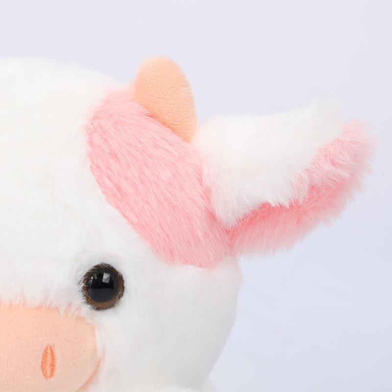 Плюшевая игрушка Kawaii Strawberry Cow для детей, мягкая кукла, разноцветная подушка, праздничный подарок, 20 см