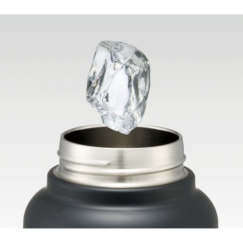 Skater Stainless Steel Direct Bottle with Handle 1000ml Water Bottle Mug Bottle Black STD10H-A