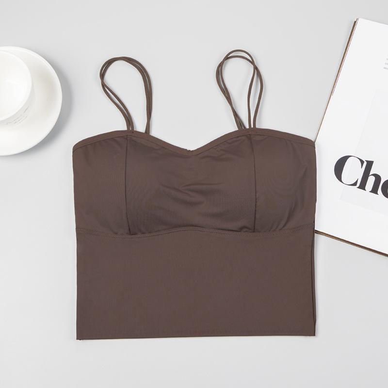 Жилет-халтер женский летний с расправленной грудью внутри с Соединенными Штатами сзади снаружи, чтобы носить новый летний бюстгальтер снизу с подкладкой для груди сверху, маленький жилет