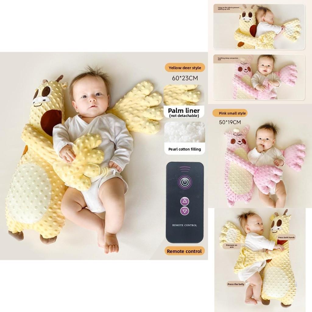 Подушка-помощник для сна в форме жирафа, игрушка для ладони с наполнителем из жемчужного хлопка для новорожденных и младенцев