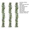 1/2/3Pcs 180CM Artificial Eucalyptus Leaves Garland Indoor Outdoor Hanging Fake Greenery Plants Party Christmas Mantle Fireplace Porch Stairs