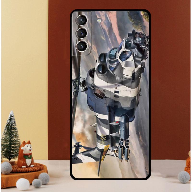 Helicopter Military Case For Samsung Galaxy S24 S26 Ultra S21 S22 S20 S23 S25 Ultra S10 Plus S25 FE Cover Funda