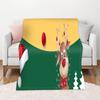 Рождественское теплое тематическое фланелевое одеяло, мягкое, легкое, теплое для гостиной, спальни, кровати, дивана, детей и взрослых, подарки
