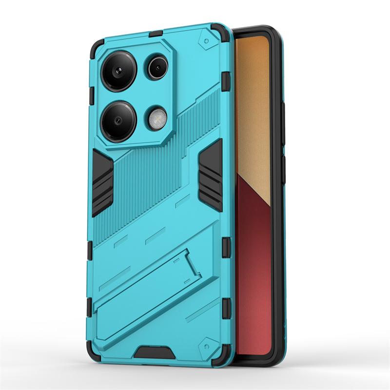 Holder Case For Poco M6 Pro Cover Xiaomi Poco M6 Pro 4G Capas New Armor Phone Bumper Back Kickstand Shockproof Cover Poco M6 Pro