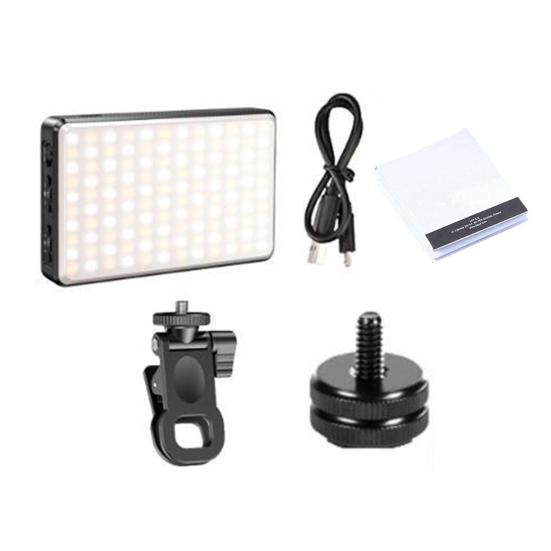 Светильник для селфи с клипсой, 3 режима, 10 уровней яркости, суперяркий, универсальный, перезаряжаемый, компактный, портативный, светодиодный, заполняющий свет