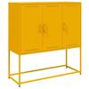 VidaXL Buffet haut jaune moutarde 100,5x39x107 cm acier, buffet, placard, armoire latérale, armoire, armoire de rangement, 846539