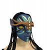 Latex Mask From The Movie Avatar With Hair And Braids Face Disguise