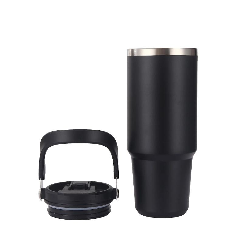 304 Stainless Steel Insulated CupCustomizable Logo Men And Women Double Wall Portable With Handle Heat-resistant Drinkware Cup