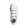 adidas Оригинальные Stan Smith Низкие Детские Кроссовки для Скейтбординга Белые Серебристые Дети Возраст 3 7 Лет EE8484