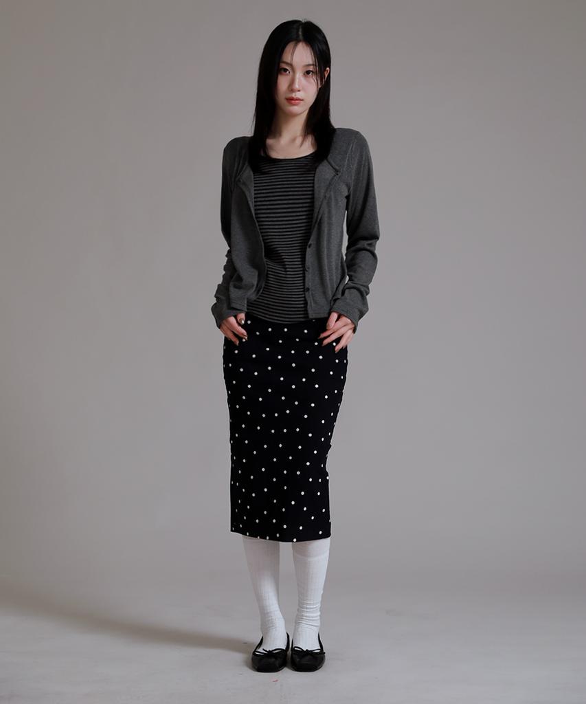 БОЛЬШЕ ВСЕГО Понравилось Полосатый Внутренний Слоистый Кардиган-Футболка_Угольный