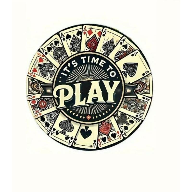 Witch Broom Halloween Sign, Round Aluminum Wall Plaque 20x20cm