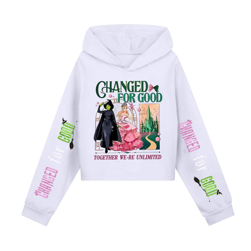 Children's Hooded Hood, Trendy Long Sleeved Witch Hoodie