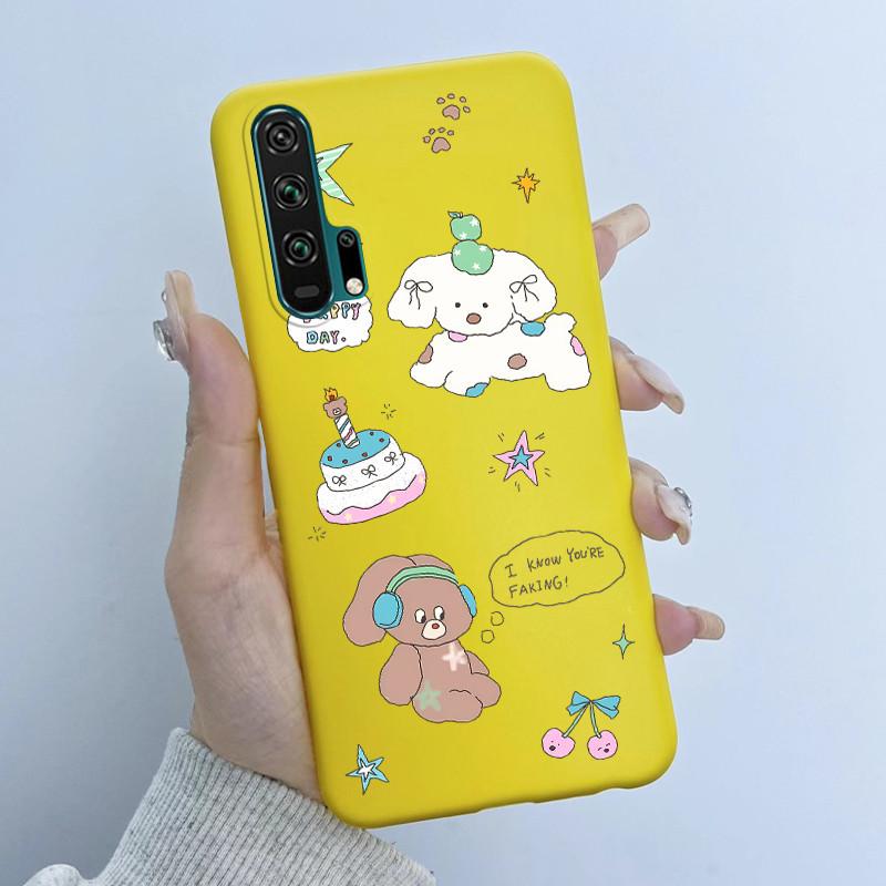 Чехол для Honor 20 Pro Honor20 Pro Задняя сторона Мягкий ТПУ Силиконовый Чехол Милый Мультяшный Панда Чехол для Телефона Для Huawei Honor 20 Pro Coque Funda