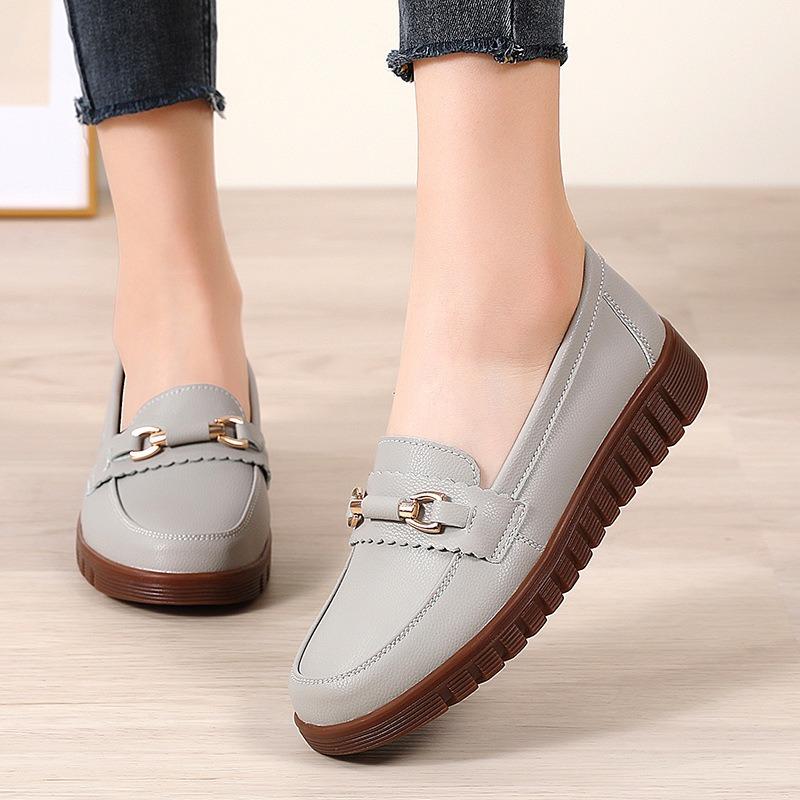 New Spring Single-shoe Women's Fashionable and Versatile, Mom's Shoes for Women, Soft-soled Casual Women's Shoes