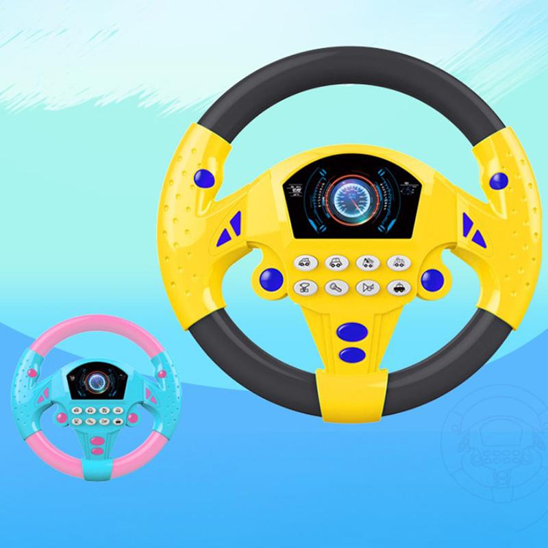 Имитация вождения автомобиля, игрушечный руль, детские интерактивные игрушки для детей