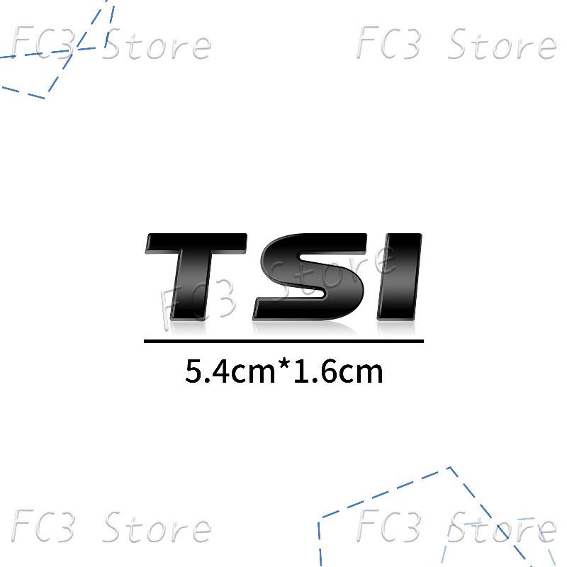W29New 3D ABS Plastic Car Styling TSI Logo Emblem Rear Bumper Trunk Badge Sticker For VW Volkswagen Golf 4 5 6 MK6 MK7 Jetta Passat