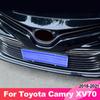 Передняя гоночная решетка автомобиля из нержавеющей стали, молдинг, средняя сетка, крышки, вентиляционные накладки, полоса для Toyota Camry 70 XV70 2018