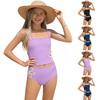 Девичий Бикини Комплект - Подростковый Купальник Раздельный Комплект Верх и Низ Подростковый Двухсекционный Купальник Для Девочек