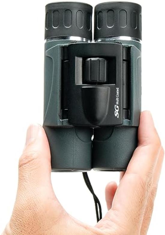 Kenko SG-H 12x24 Binoculars, 12x Magnification, 24mm Aperture, Dual-Axis Roof Prism, Compact and Lightweight (259g), Ideal for Travel and Concerts