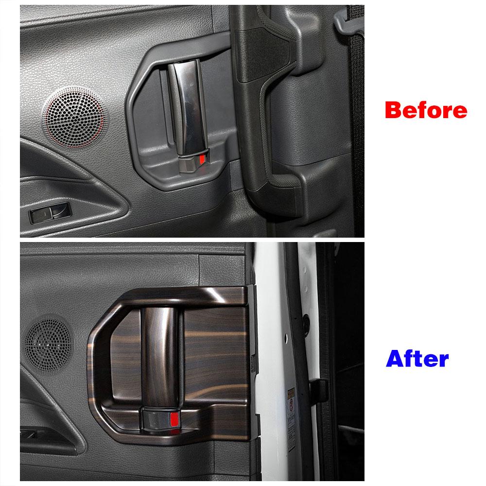 Для Toyota Sienna 2024 2024 2024 Аксессуары для салона автомобиля Средняя дверная ручка Рамка Чаши Крышка Отделка Ремонт Наклейка против царапин