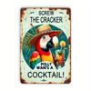 Алюминиевая металлическая вывеска Parrot Cocktail, идеально подходящая для баров, кафе и курортов, для украшения коллекции барменов и зоны развлечений