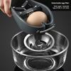Black Egg Opener Spring Design Egg Cracker Durable Egg Separator Tool  Home Cooking Baking