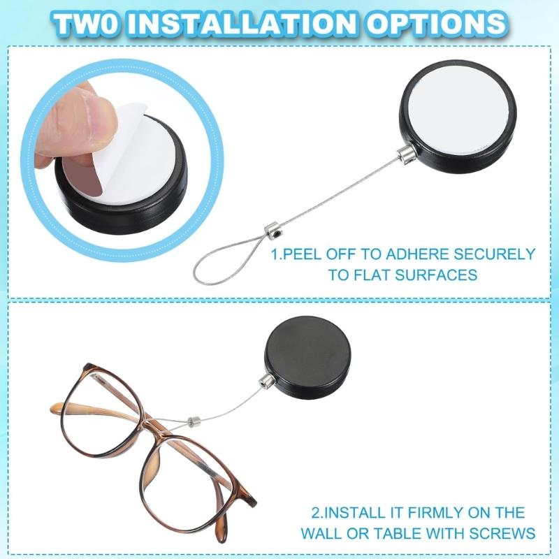 Retractable Remote Organizers Universals Adhesive Backing Fit TV Controllers Reusable Pad for Home Office Use