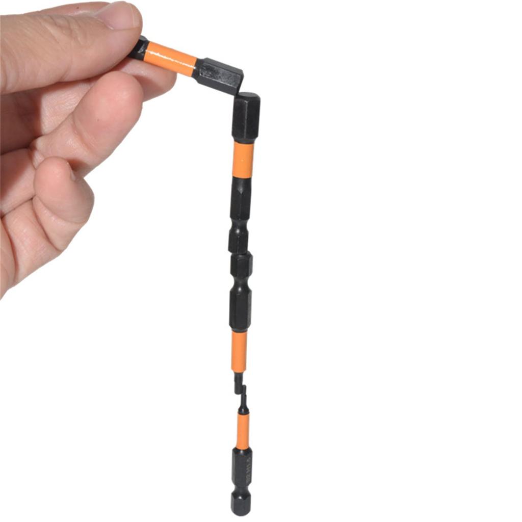 10Pcs Metric 1.5mm-8mm S2 Alloy Steel Magnetic Hex Screwdriver Bits Set,Length: 50mm