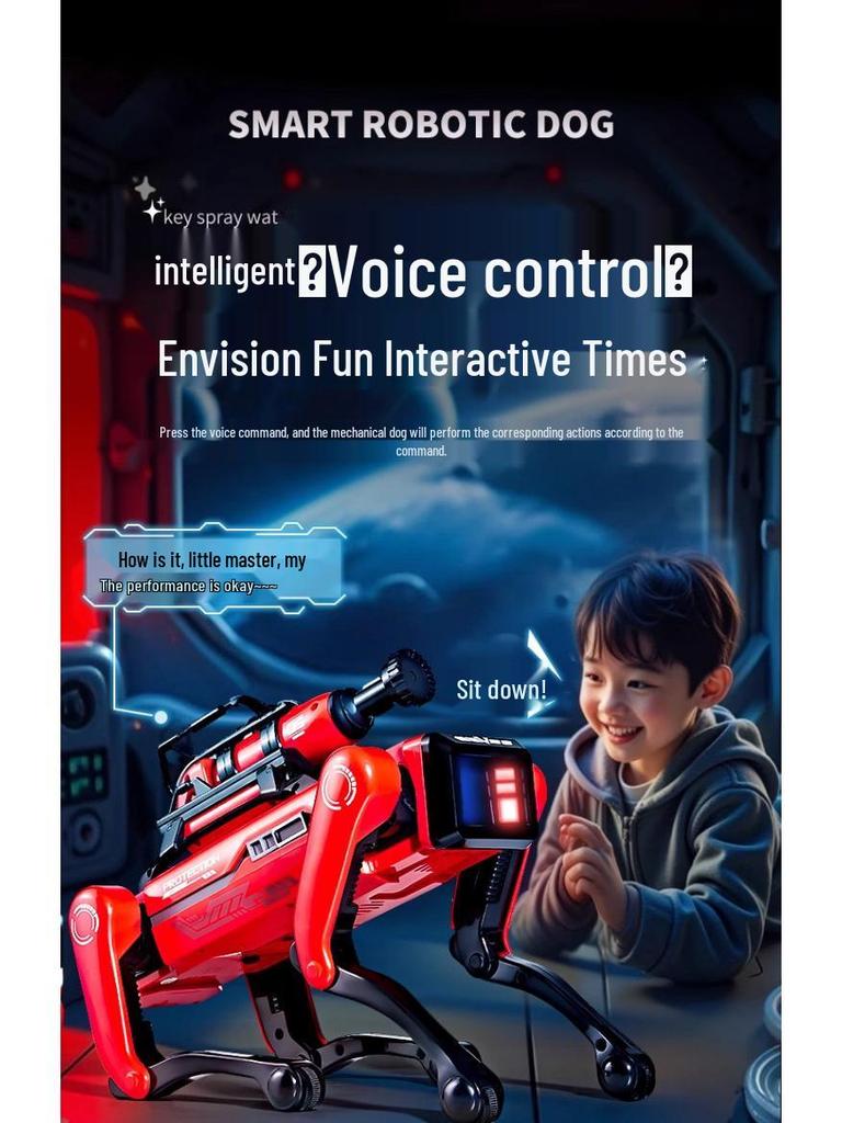 Умный робот-собака: Интерактивная обучающая игрушка для науки и программирования с симуляцией городского пожарного